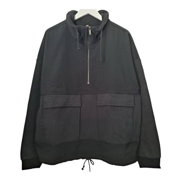 Free People Sweaters - Free People Movement Black Half-Zip Pullover Jacket Size M ✨